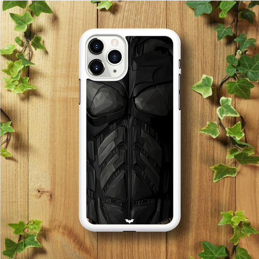 Batman Costume Suit iPhone 11 Pro Max Case-Rubber / White (2D Case)-Xtracase
