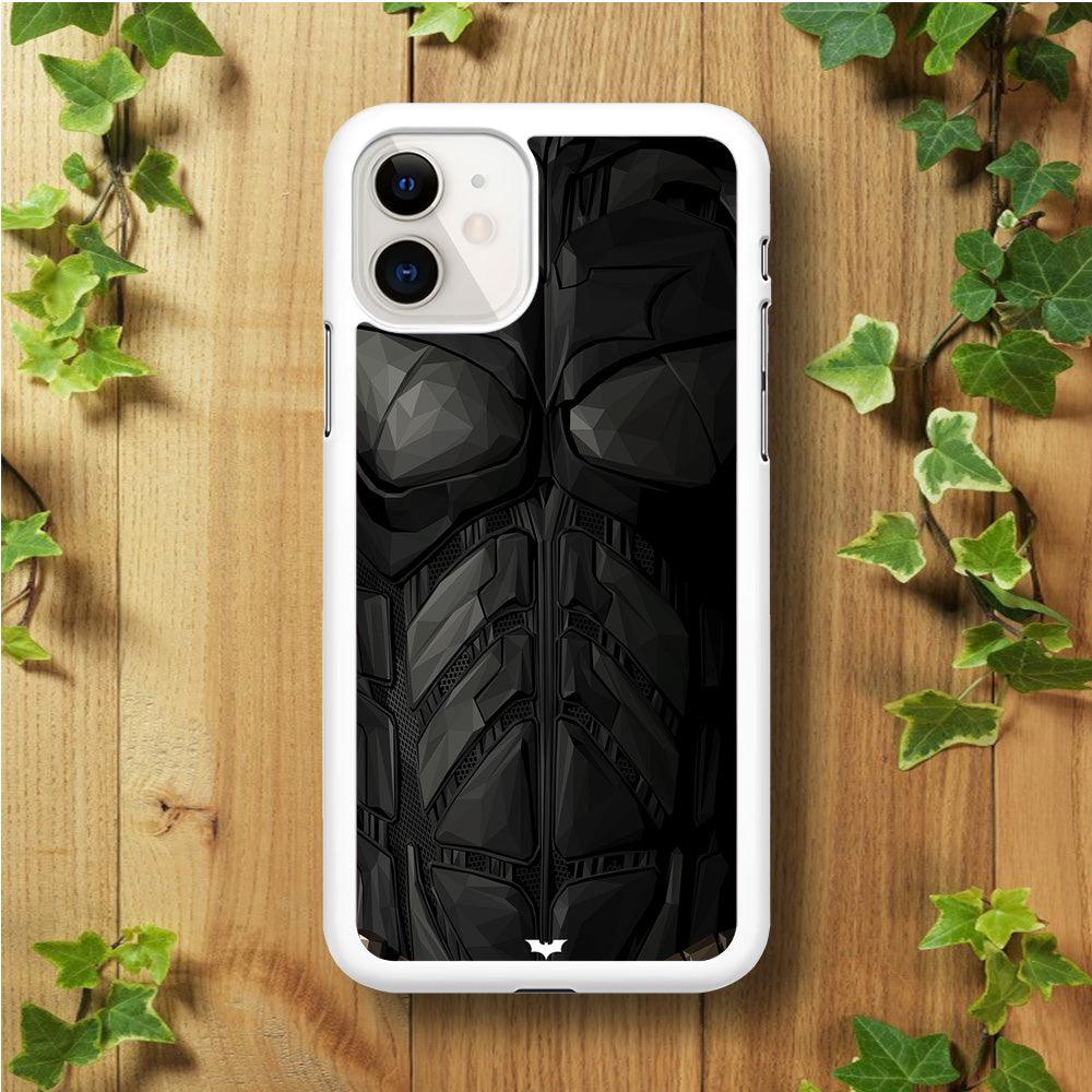 Batman Costume Suit iPhone 11 Case-Rubber / White (2D Case)-Xtracase
