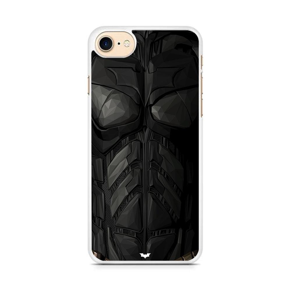 Batman Costume Suit iPhone 8 Case-Rubber / White (2D Case)-Xtracase