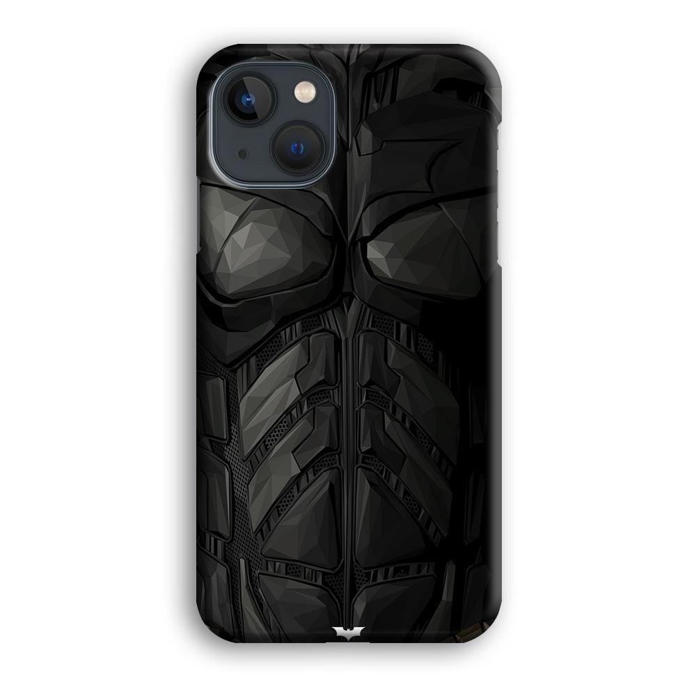 Batman Costume Suit iPhone 13 Case-Rubber / White (2D Case)-Xtracase