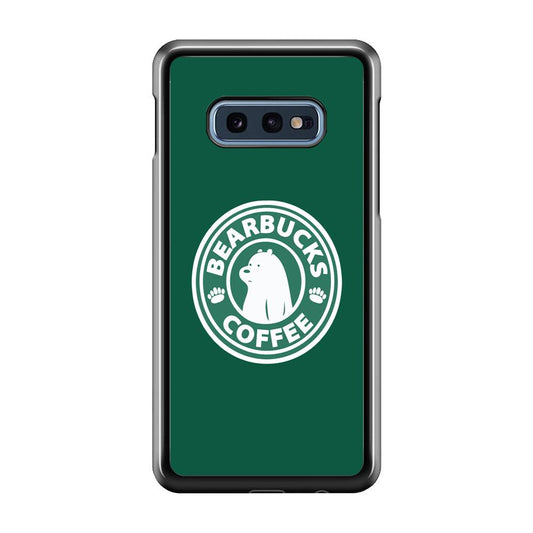 Bearbucks Coffee Samsung Galaxy S10E Case-Plastic / Full Wrap (3D Case)-Xtracase