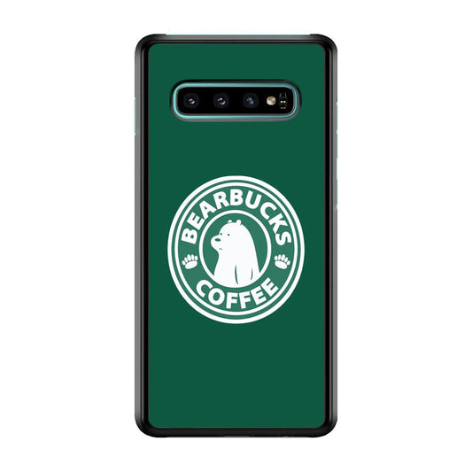 Bearbucks Coffee Samsung Galaxy S10 Plus Case-Plastic / Full Wrap (3D Case)-Xtracase