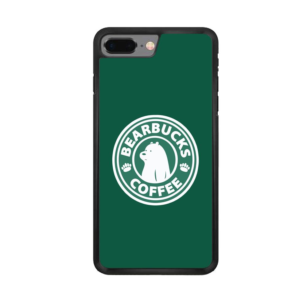 Bearbucks Coffee iPhone 7 Plus Case-Rubber / Black (2D Case)-Xtracase