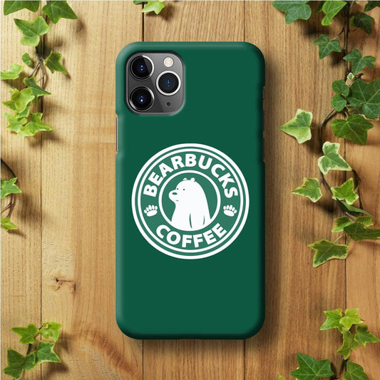 Bearbucks Coffee iPhone 11 Pro Case-Plastic / Full Wrap (3D Case)-Xtracase