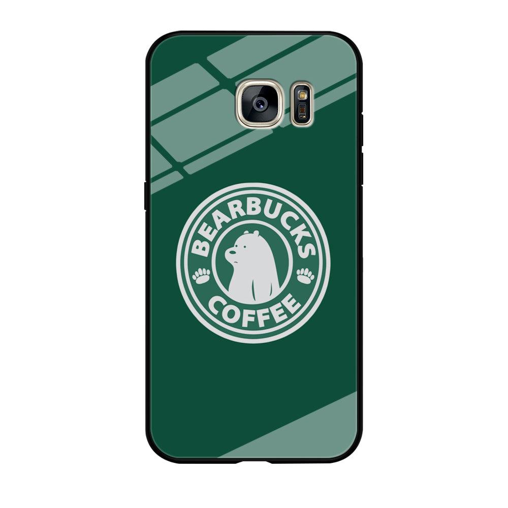 Bearbucks Coffee Samsung Galaxy S7 Edge Case-Tempered Glass Case-Xtracase