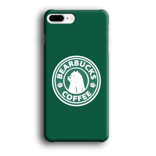 Bearbucks Coffee iPhone 7 Plus Case-Plastic / Full Wrap (3D Case)-Xtracase