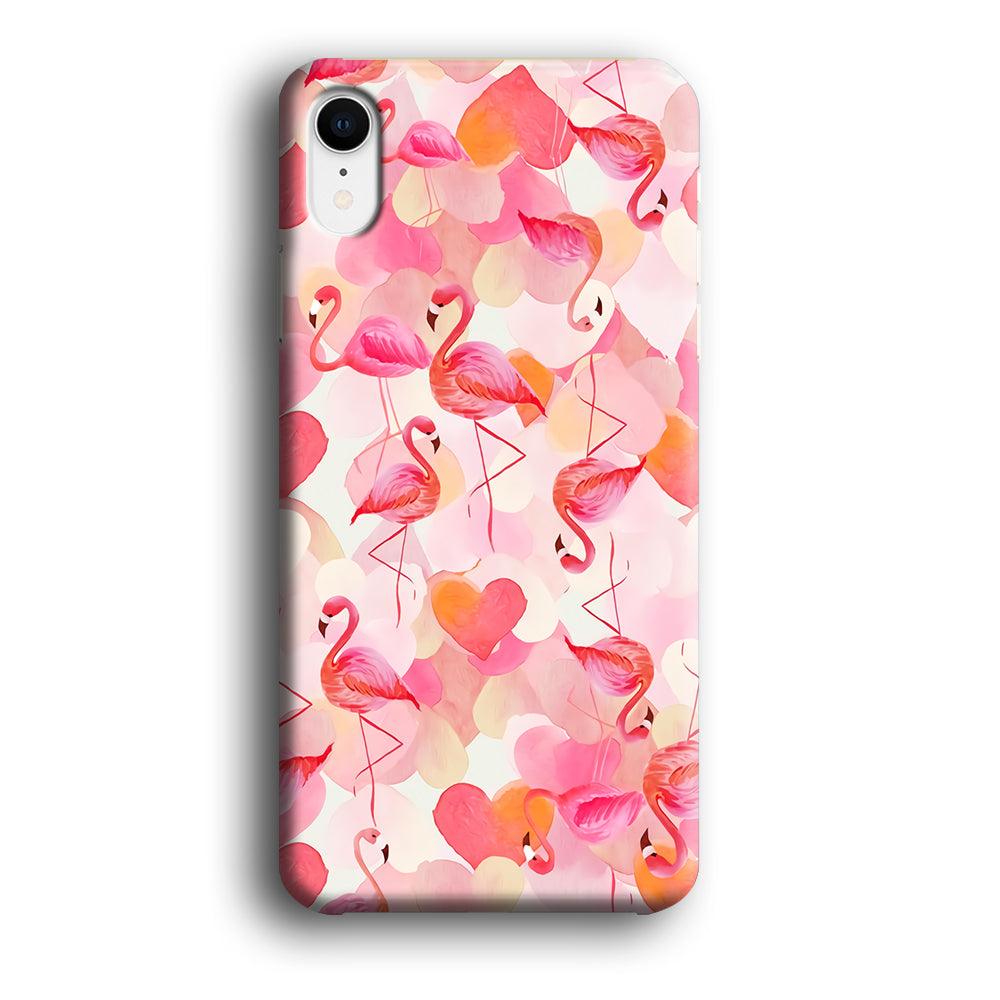 Beautiful Flamingo Art iPhone XR 3D Case
