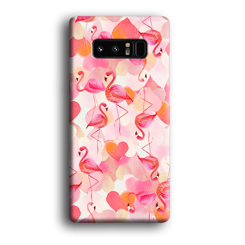 Beautiful Flamingo Art Samsung Galaxy Note 8 3D Case