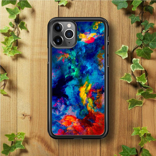 Beautiful Marble Colorful 001 iPhone 11 Pro Max Case-Rubber / Black (2D Case)-Xtracase