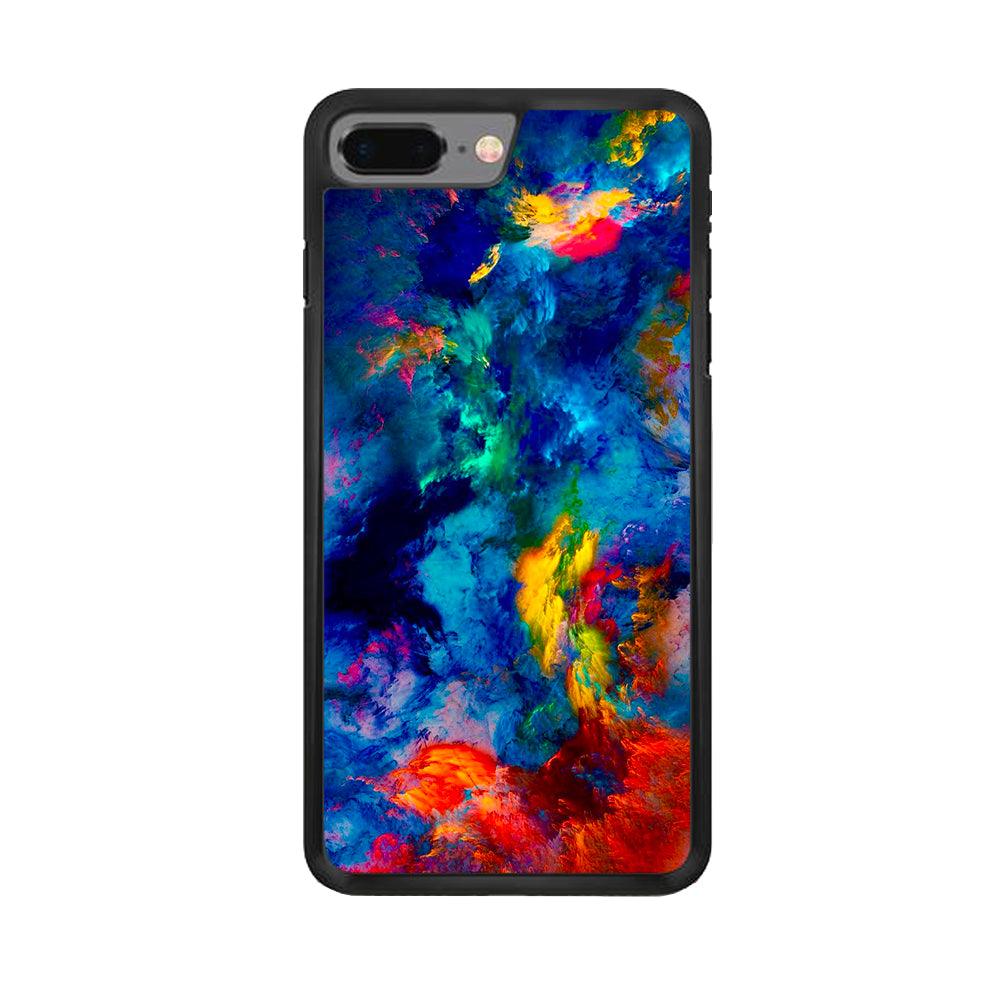 Beautiful Marble Colorful 001 iPhone 7 Plus Case-Rubber / Black (2D Case)-Xtracase