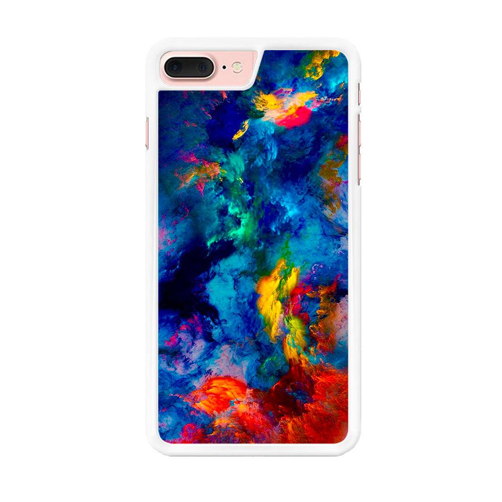 Beautiful Marble Colorful 001 iPhone 7 Plus Case-Rubber / White (2D Case)-Xtracase