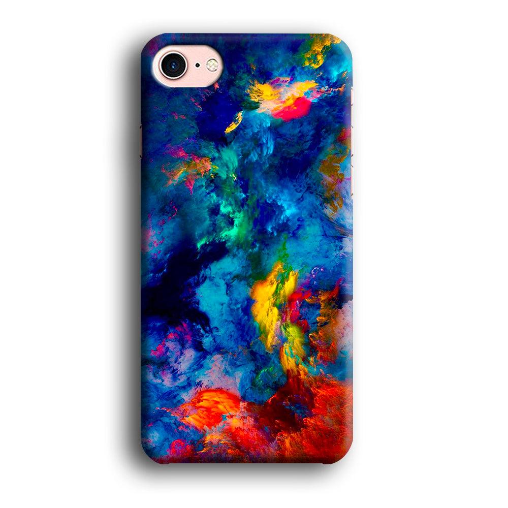 Beautiful Marble Colorful 001 iPhone SE 2020 Case-Plastic / Full Wrap (3D Case)-Xtracase