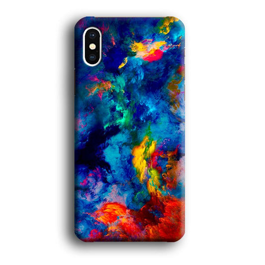 Beautiful Marble Colorful 001 iPhone Xs Case-Plastic / Full Wrap (3D Case)-Xtracase