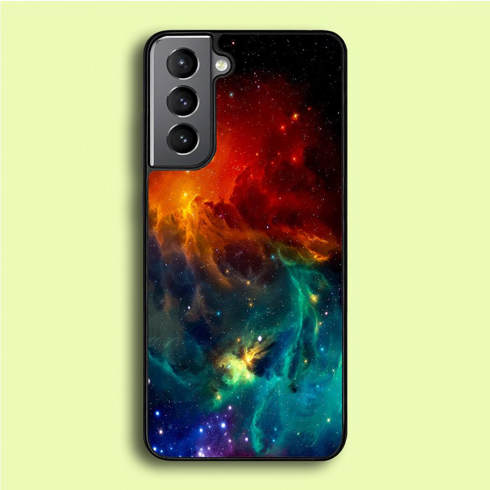 Beautiful Space Colorful 001 Samsung Galaxy A16 Case-Rubber / Black (2D Case)-Xtracase