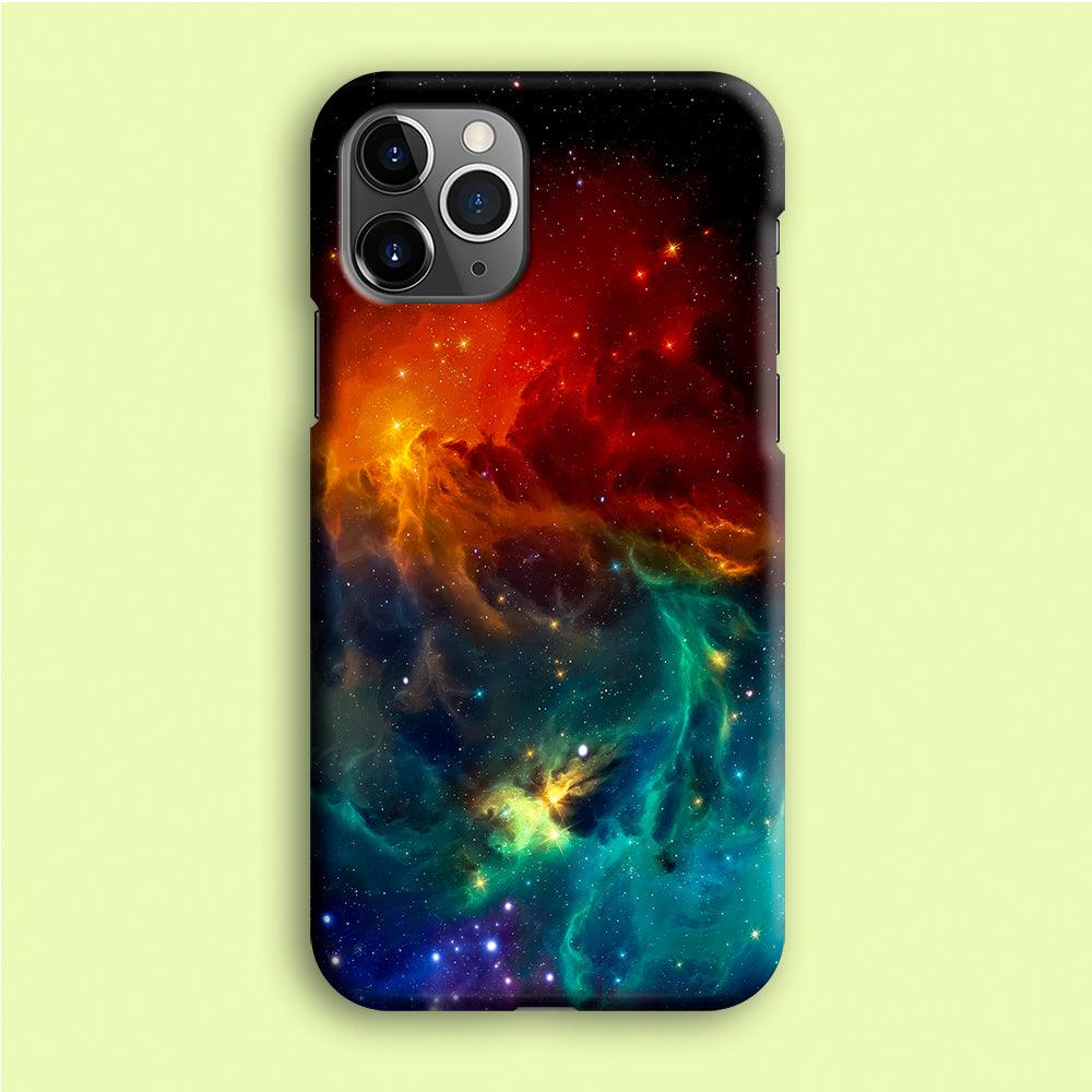 Beautiful Space Colorful 001 iPhone 12 Pro Case-Plastic / Full Wrap (3D Case)-Xtracase
