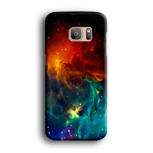Beautiful Space Colorful 001 Samsung Galaxy S7 Edge Case-Plastic / Full Wrap (3D Case)-Xtracase