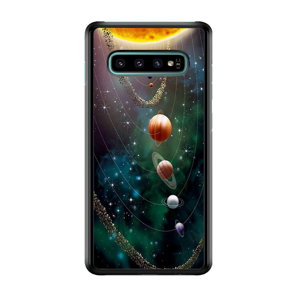 Beautiful Space Colorful 002 Samsung Galaxy S10 Case-Plastic / Full Wrap (3D Case)-Xtracase