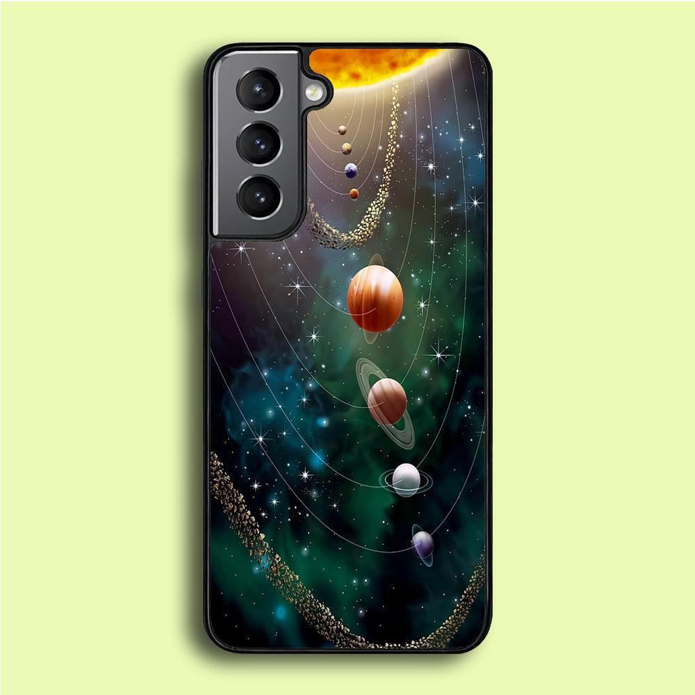 Beautiful Space Colorful 002 Samsung Galaxy A16 Case-Rubber / White (2D Case)-Xtracase