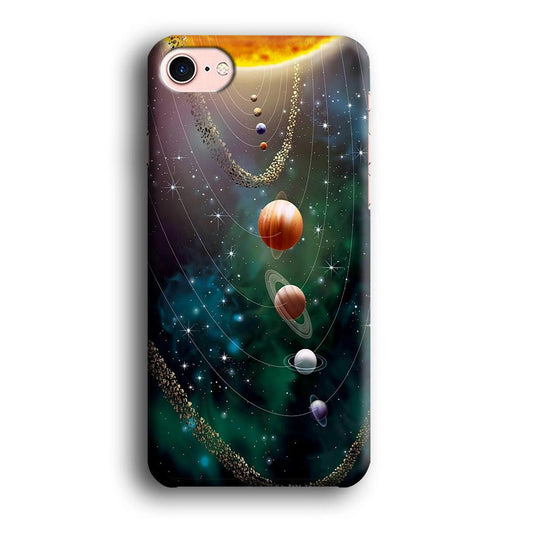 Beautiful Space Colorful 002 iPhone 8 Case-Plastic / Full Wrap (3D Case)-Xtracase