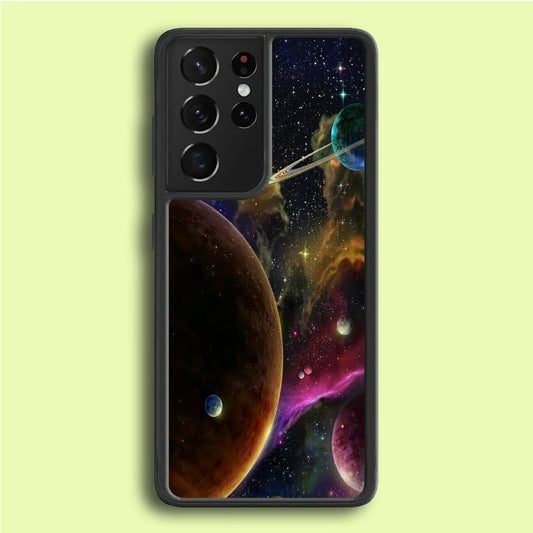 Beautiful Space Colorful 006 Samsung Galaxy S21 Ultra Case-Plastic / Full Wrap (3D Case)-Xtracase