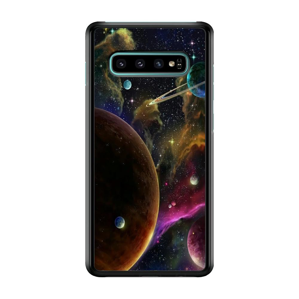 Beautiful Space Colorful 006 Samsung Galaxy S10 Plus Case-Plastic / Full Wrap (3D Case)-Xtracase