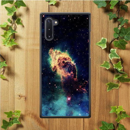 Beautiful Space Colorful 007 Samsung Galaxy Note 10 Case-Rubber / White (2D Case)-Xtracase