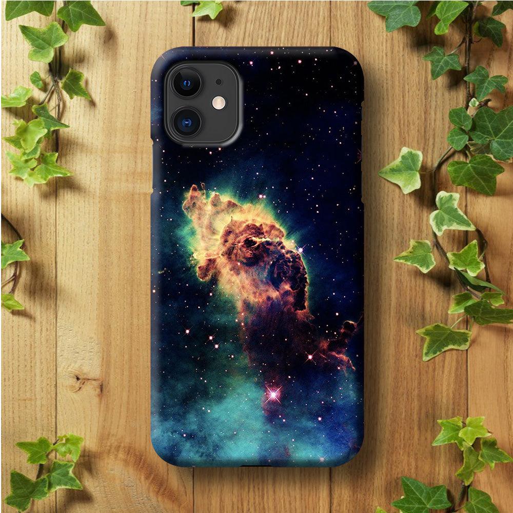 Beautiful Space Colorful 007 iPhone 11 Case-Plastic / Full Wrap (3D Case)-Xtracase