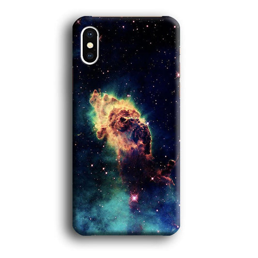 Beautiful Space Colorful 007 iPhone Xs Case-Plastic / Full Wrap (3D Case)-Xtracase
