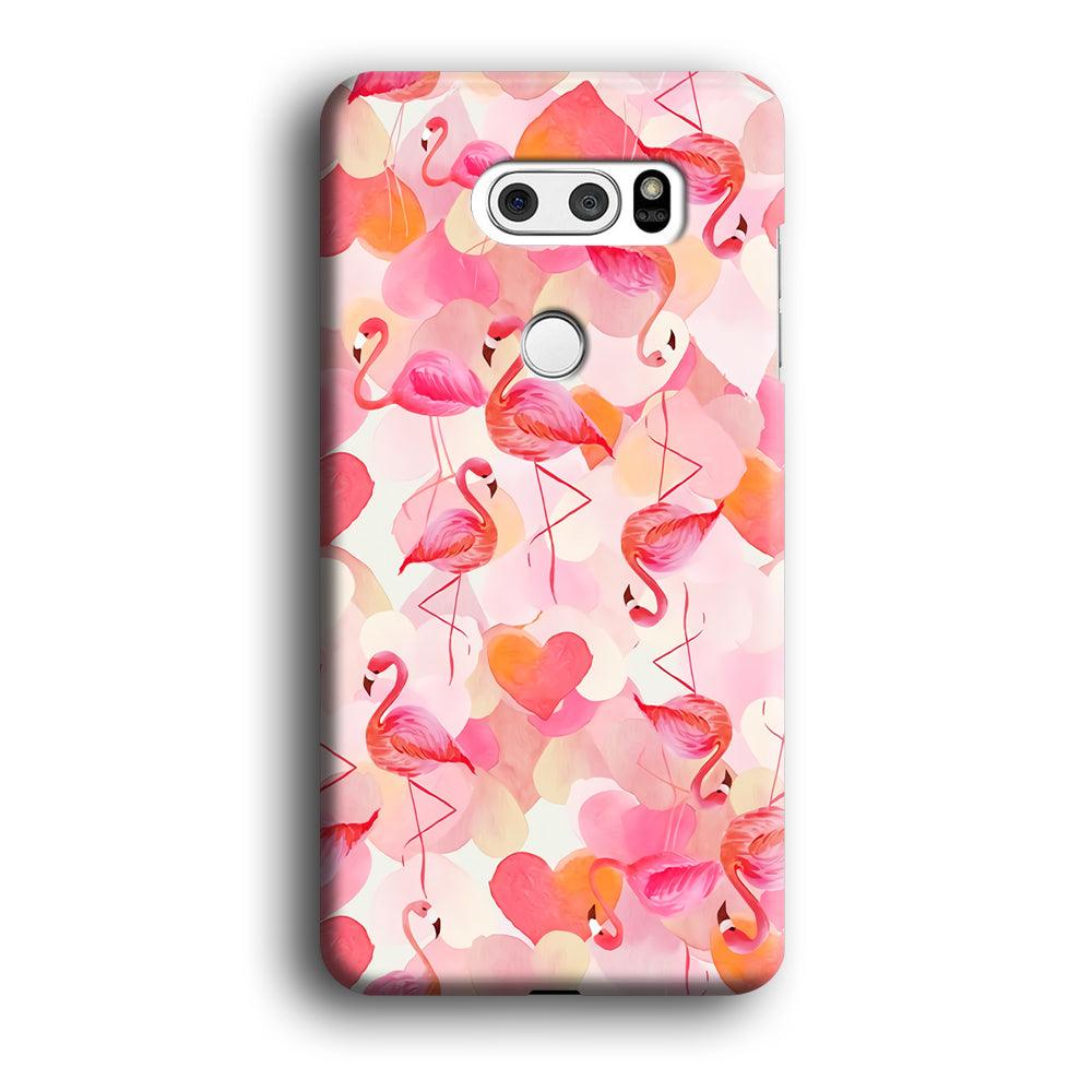 Beautiful Flamingo Art LG V30 3D Case-Xtracase