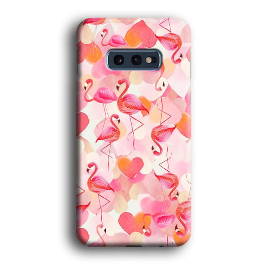 Beautiful Flamingo Art Samsung Galaxy S10E 3D Case-Xtracase