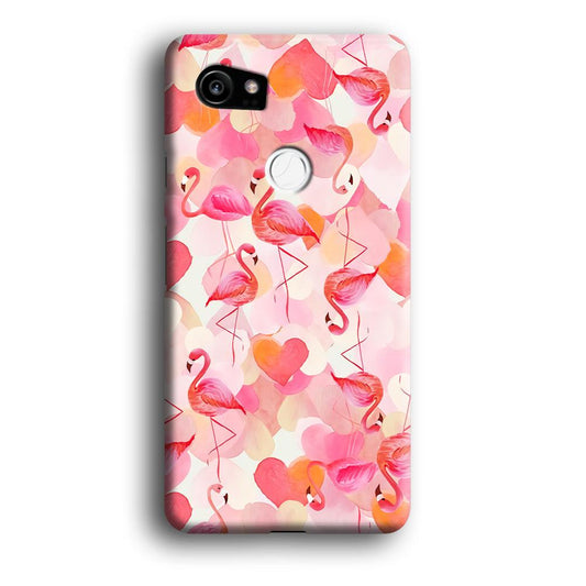 Beautiful Flamingo Art Google Pixel 2 XL 3D Case-Xtracase