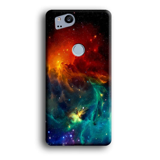 Beautiful Space Colorful 001 Google Pixel 2 3D Case-Xtracase