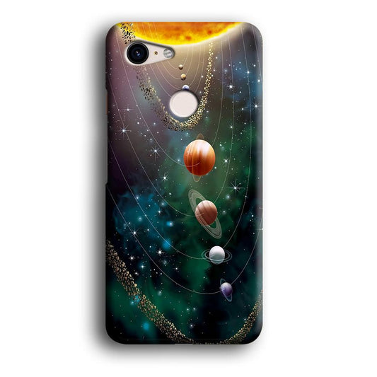 Beautiful Space Colorful 002 Google Pixel 3 3D Case-Xtracase