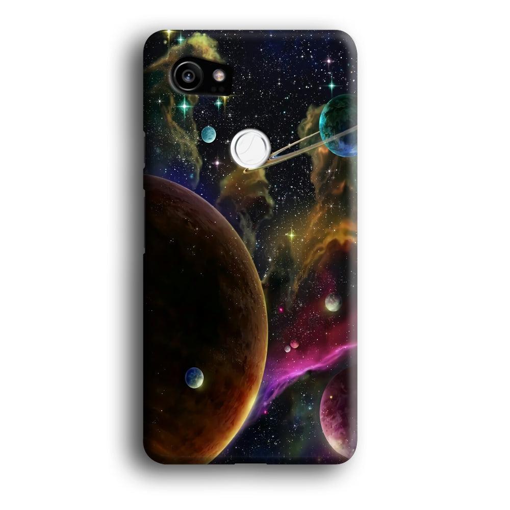 Beautiful Space Colorful 006 Google Pixel 2 XL 3D Case-Xtracase