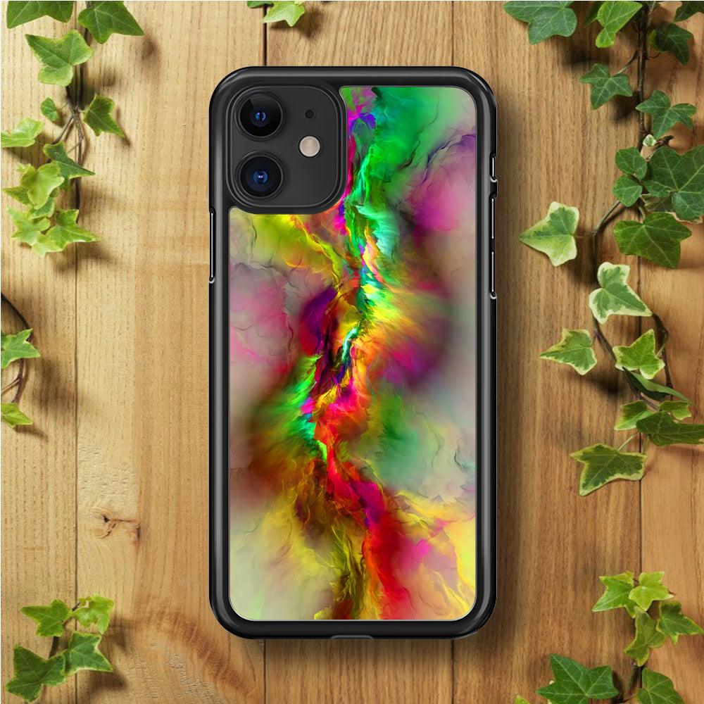 Beautifull Gradation Color iPhone 11 Case-Rubber / Black (2D Case)-Xtracase