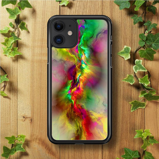 Beautifull Gradation Color iPhone 11 Case-Rubber / Black (2D Case)-Xtracase