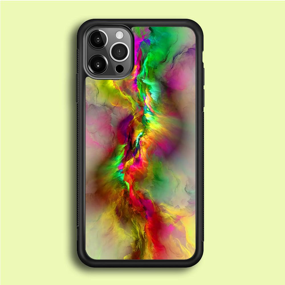 Beautifull Gradation Color iPhone 12 Pro Case-Rubber / Black (2D Case)-Xtracase