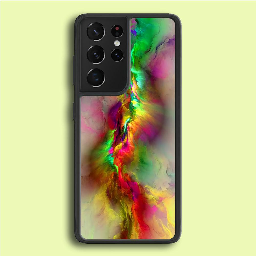 Beautifull Gradation Color Samsung Galaxy S21 Ultra Case-Rubber / Black (2D Case)-Xtracase