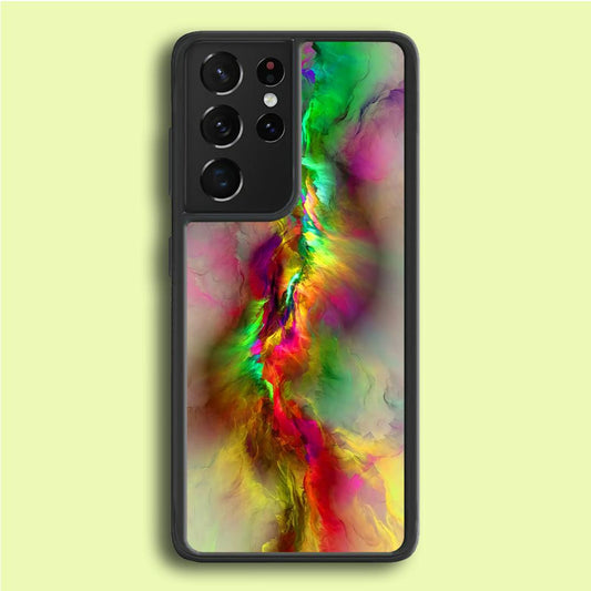 Beautifull Gradation Color Samsung Galaxy S21 Ultra Case-Rubber / Black (2D Case)-Xtracase