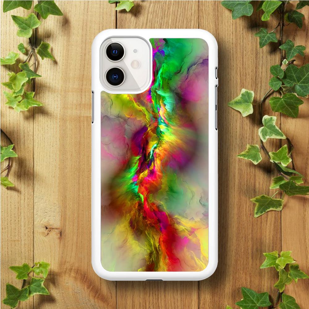 Beautifull Gradation Color iPhone 11 Case-Rubber / White (2D Case)-Xtracase
