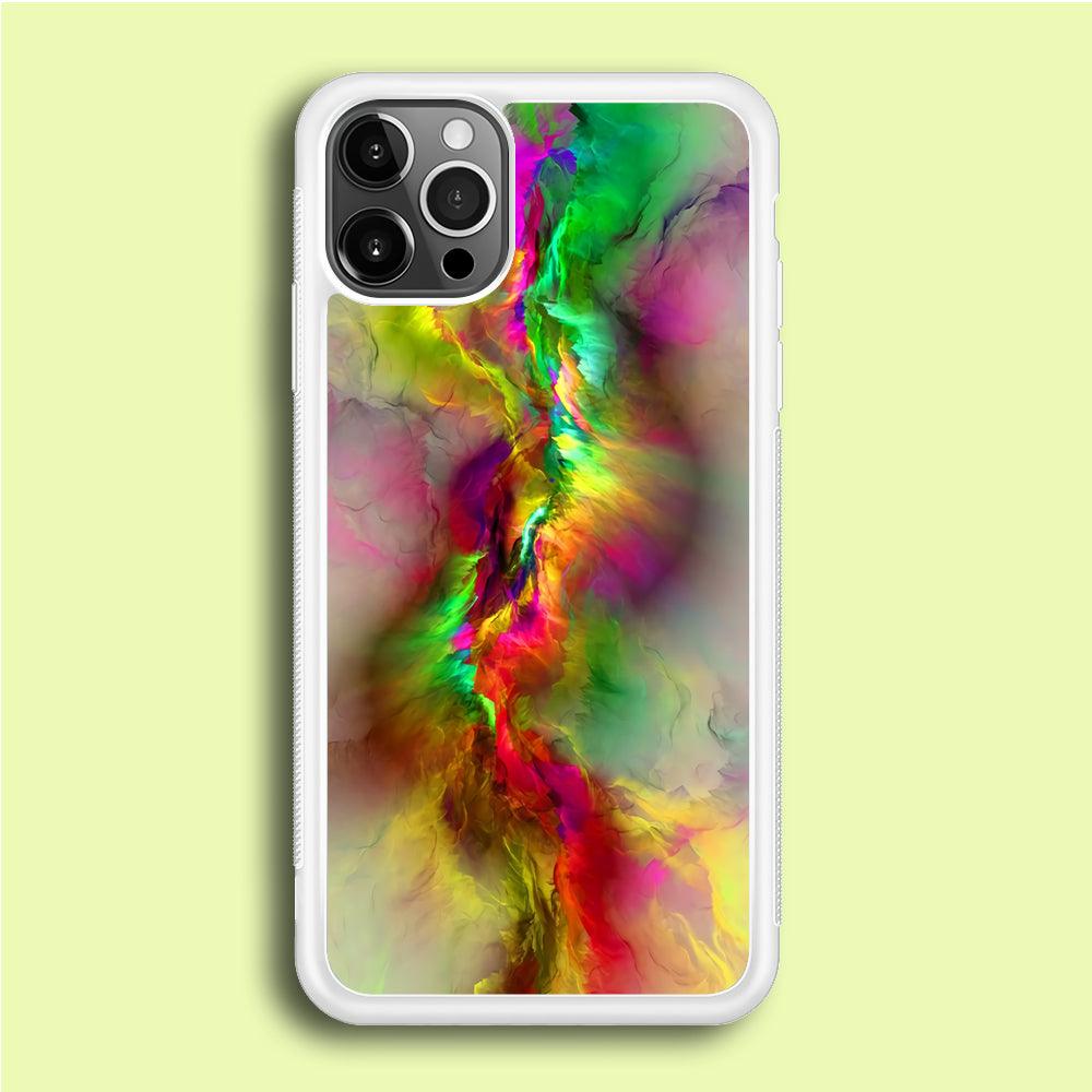Beautifull Gradation Color iPhone 12 Pro Case-Rubber / White (2D Case)-Xtracase