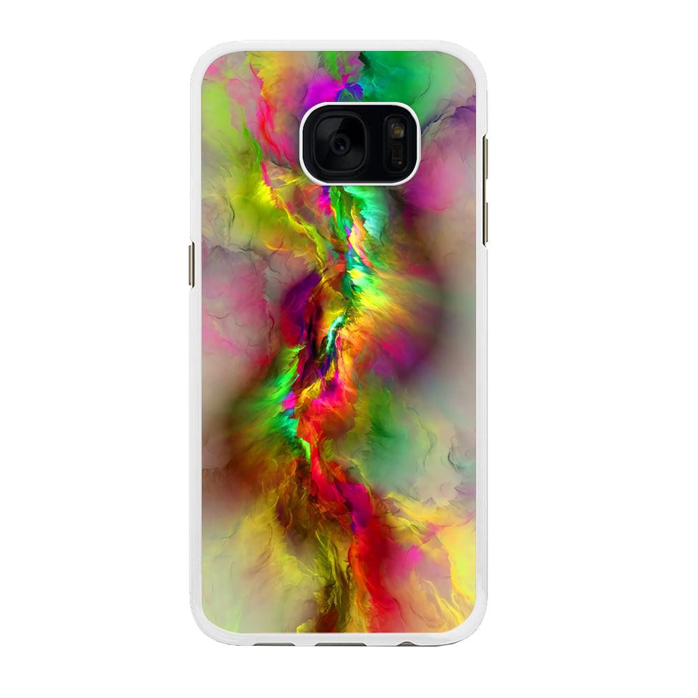 Beautifull Gradation Color Samsung Galaxy S7 Edge Case-Rubber / White (2D Case)-Xtracase