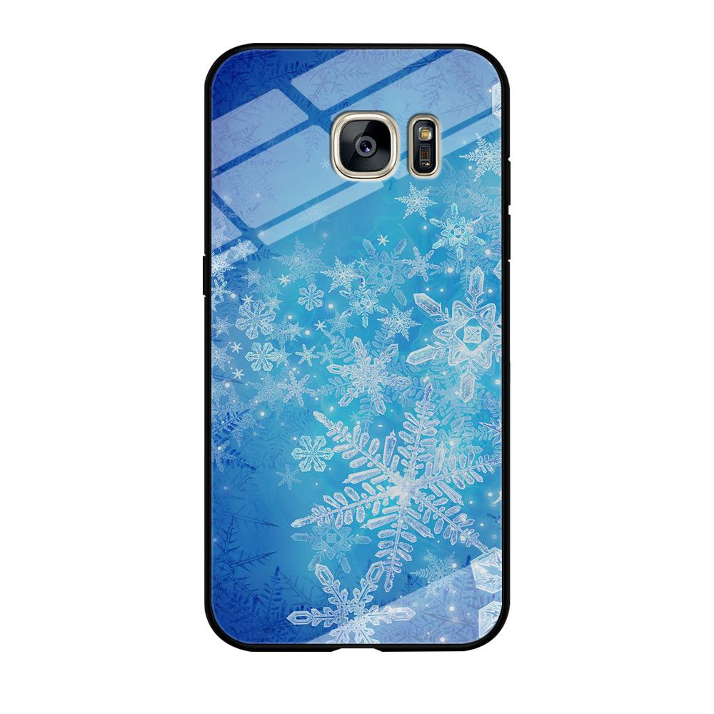 Beautifull Snow Pattern Samsung Galaxy S7 Edge Case-Tempered Glass Case-Xtracase
