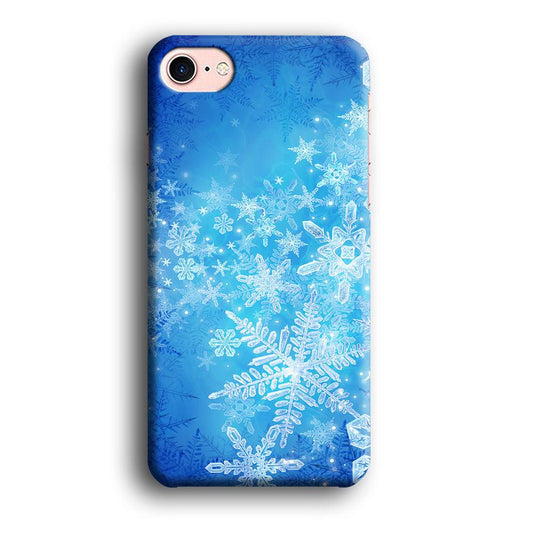 Beautifull Snow Pattern iPhone 8 Case-Plastic / Full Wrap (3D Case)-Xtracase