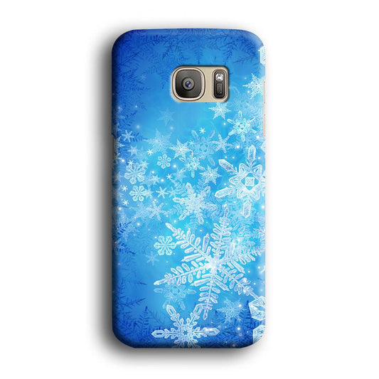Beautifull Snow Pattern Samsung Galaxy S7 Edge Case-Plastic / Full Wrap (3D Case)-Xtracase