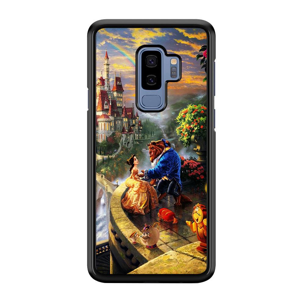 Beauty and The Beast Samsung Galaxy S9 Plus Case-Rubber / White (2D Case)-Xtracase