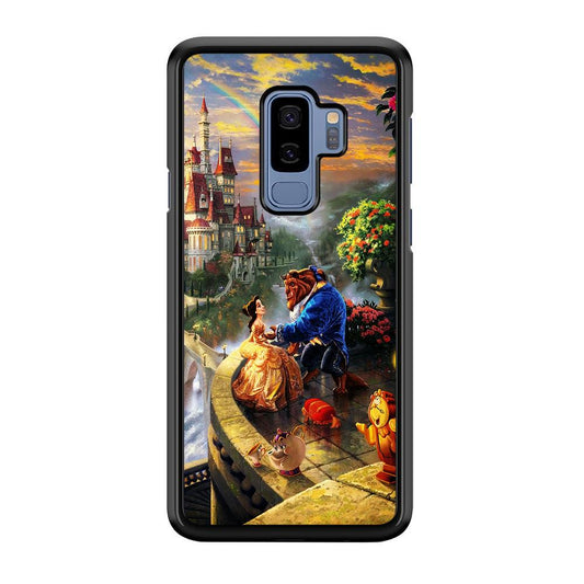 Beauty and The Beast Samsung Galaxy S9 Plus Case-Rubber / White (2D Case)-Xtracase