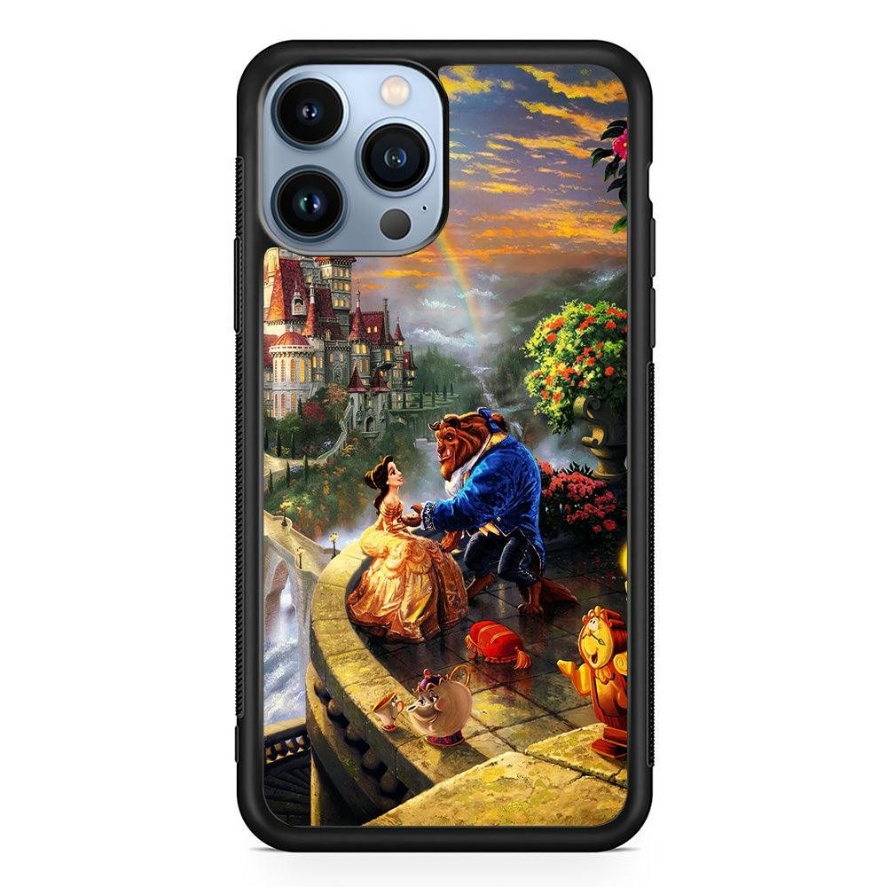 Beauty and The Beast iPhone 13 Pro Max Case-Rubber / Black (2D Case)-Xtracase