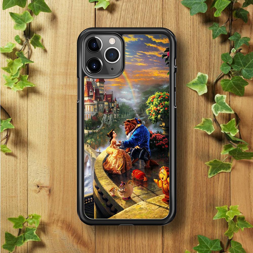 Beauty and The Beast iPhone 11 Pro Case-Rubber / Black (2D Case)-Xtracase