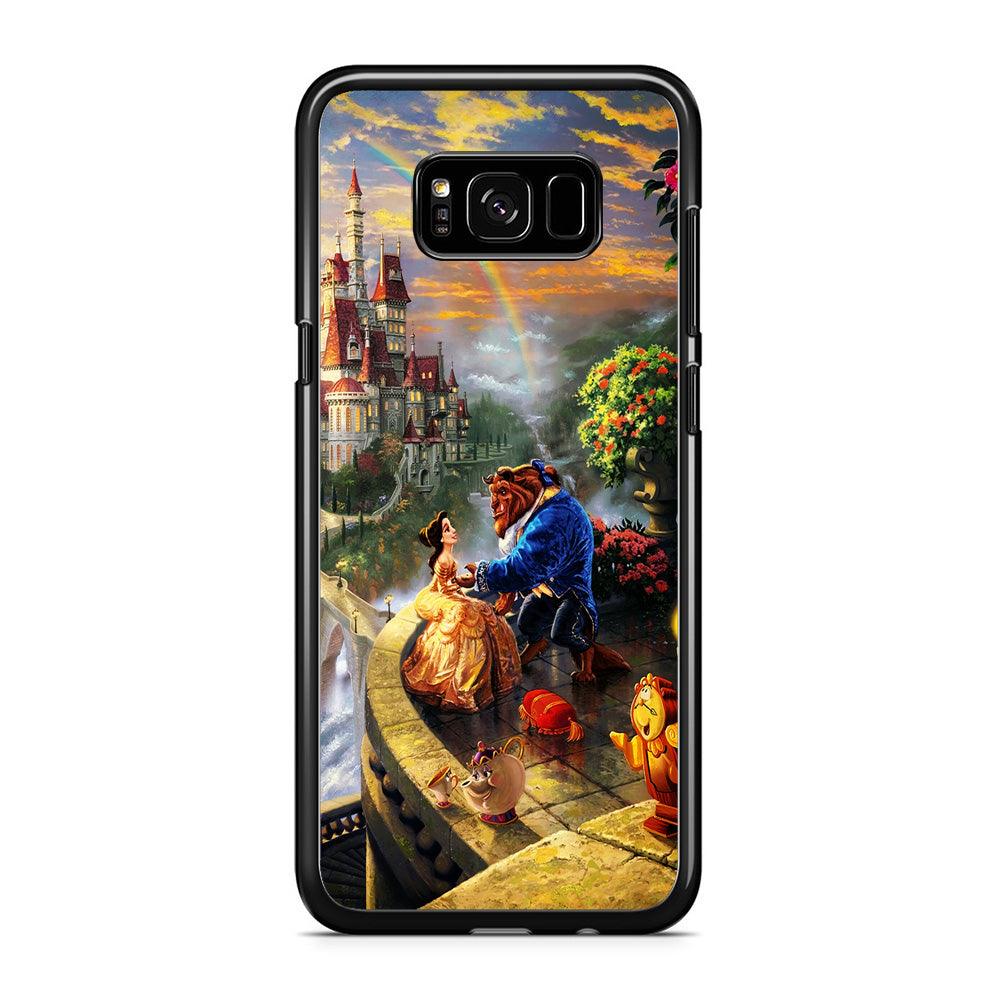 Beauty and The Beast Samsung Galaxy S8 Case-Rubber / Black (2D Case)-Xtracase